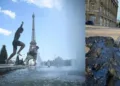 People jump into streams in Paris, unable to bear the heat and railway tracks melting in Germany due to heatwaves