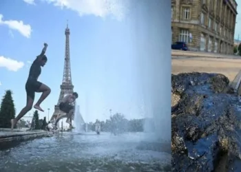 People jump into streams in Paris, unable to bear the heat and railway tracks melting in Germany due to heatwaves