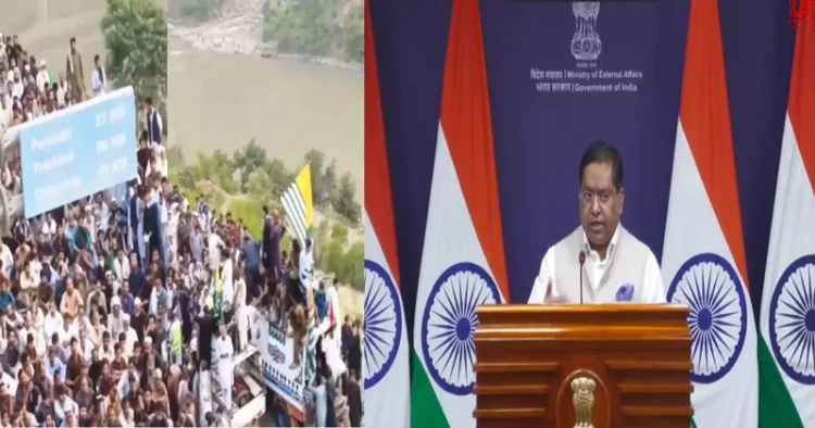 External Affairs Ministry spokesperson Randhir Jaiswal, slams Pakistan over the recent killings in POJK