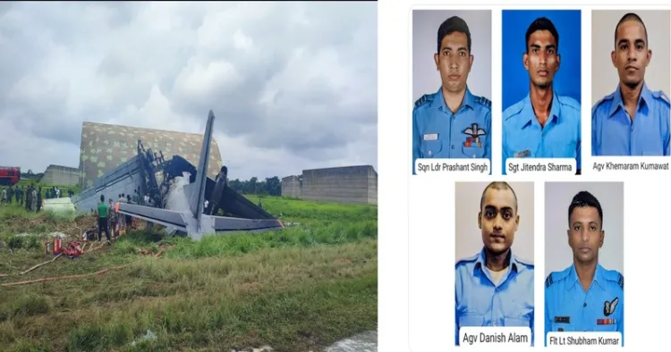 Air Force AN-32 aircraft crashes in Jorhat, 5 officers die in line of duty