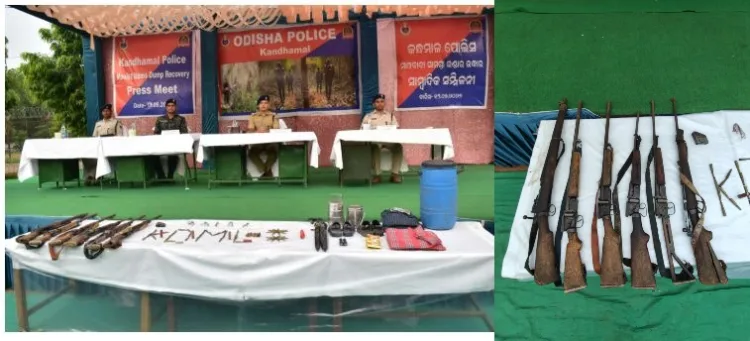 Kandhamal Police Recover Large Cache of Maoist Arms and Explosives