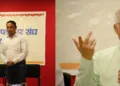 , RSS Akhil Bharatiya Prachar Pramukh Sunil Ambekar at a special interaction programme organised by the Pune Shramik Patrakar Sangh at Navi Peth