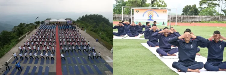 Assam Rifles celebrates 12th International Day of Yoga across Manipur