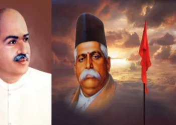(Left) Dr. Shyama Prasad Mookerjee (Right) of Dr Keshav Baliram Hedgewar
