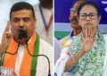 Chief Minister of Bengal Suvendu Adhikari and Mamata Banerjee