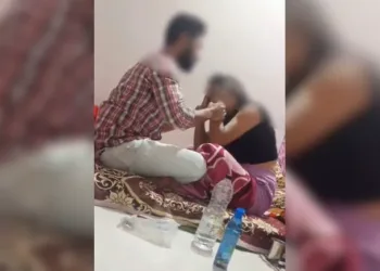 Screen grab from the viral video of Ayaaz Madare and the victim