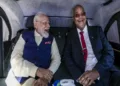 Prime Minister Narendra Modi and Seychelles President Patrick Herminie