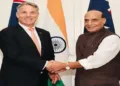Australia Defence Minister Richard Marles and Defence Minister Rajnath Singh(File Photo)