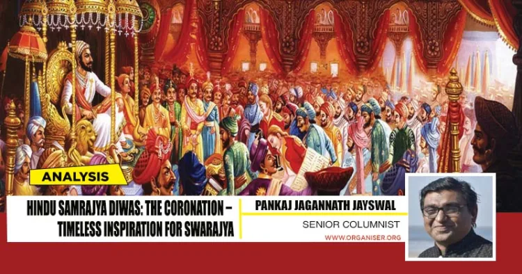 The coronation of Chhatrapati Shivaji Maharaj took place on June 6, 1674, at Raigad Fort. This historic event marked the realisation of Hindavi Swarajya