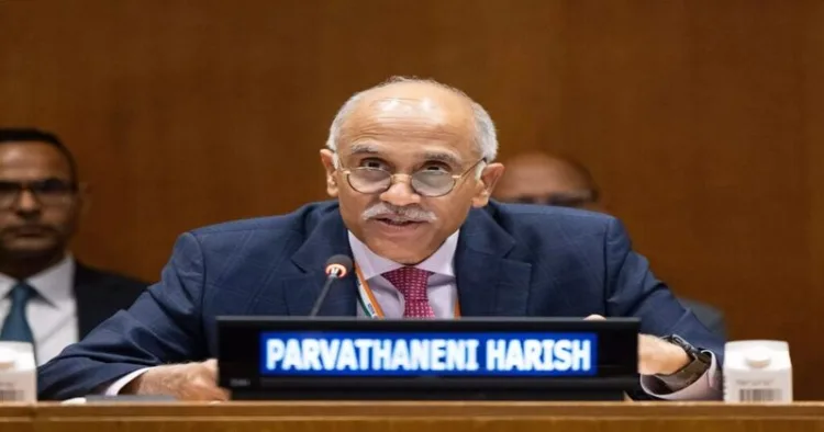 India's Permanent Representative to United Nations Ambassador Harish Parvathaneni