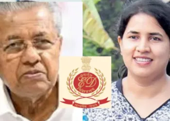 Keralam former CM Pinarayi Vijayan - Veena Vijayan (Left to Right)