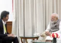 After the conclusion of the 11th Governing Body meeting of NITI Aayog, the Chief Minister of Tamil Nadu, Joseph Vijay, met Prime Minister Narendra Modi in Delhi