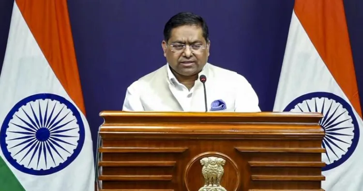 MEA spokesperson Randhir Jaiswal highlights India's resolve to deport illegal Bangladeshi migrants via bilateral mechanisms