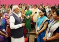 Prime Minister Narendra Modi with women during an event (Old image used for representative purposes)