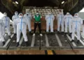 Ebola medical countermeasures that were sent by Bharat arrived at Africa’s Ebola Continental Supply Chain mechanism in Entebbe, Uganda bringing the total to just under 50MT