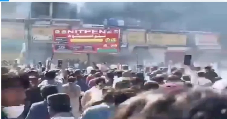 Protesters in Rawalkot