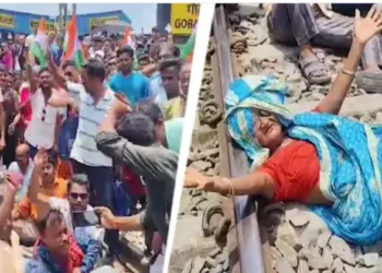Hawkers protest in West Bengal