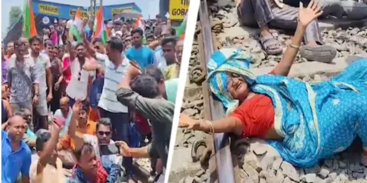 Hawkers protest in West Bengal