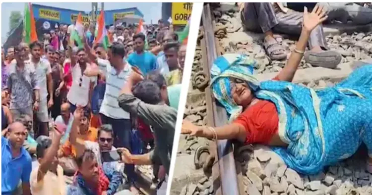 Hawkers protest in West Bengal