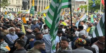 PoJK crackdown sparks international outrage as thousands of British Kashmiris protest outside UK Parliament