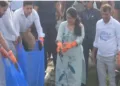 Delhi CM Rekha Gupta take spart in cleanliness drive of River Yamuna