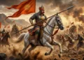 Maharana Pratap at the Battle of Haldighati (This is an AI generated image)