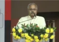 Sunil Ambekar (Akhil Bharatiya Prachar Pramukh Rashtriya Swayamsevak Sangh addressing the gathering in Patna