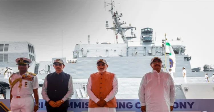 PM Modi commissioned three indigenous naval platforms in Kolkata