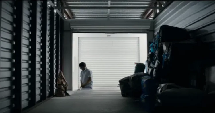 Indian man shifting the Ganesha murti from the house to the storage unit(Image is the screengrab of the video sourced from the X platform)