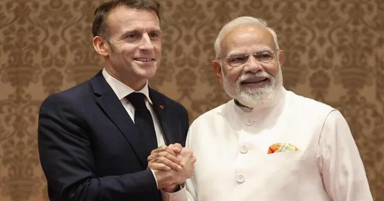 French President Emmanuel Macron and Prime Minister Narendra Modi(File Photo)