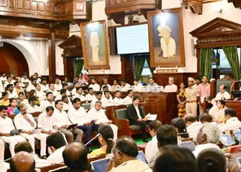 Tamil Nadu Governor Rajendra Vishwanath Arlekar addressing the first session of the 17th Tamil Nadu Legislative Assembly on June 18, 2026.