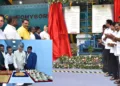 Andhra Pradesh Chief Minister N. Chandrababu Naidu inaugurates the Jonnagiri Gold Mining Project in Kurnool district