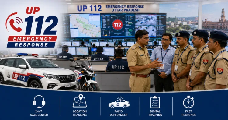 Lucknow’s UP 112 Headquarters hosts West Bengal team for policing innovation study
