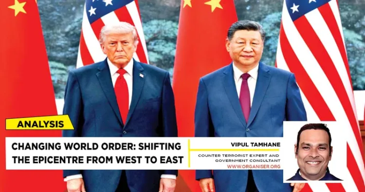 US President Trump participates in a welcome ceremony and bilateral meeting with Chinese President Xi Jinping of the People’s Republic of China on May 14, 2026