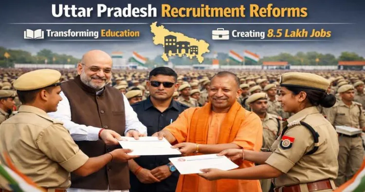 Union Home Minister Amit Shah & UP CM Yogi Adityanath distributed appointment letters to 60,244 police recruits in Lucknow