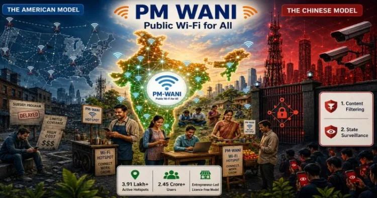 PM-WANI has crossed 3.91 lakh hotspots and 2.45 crore users, offering a licence-free public Wi-Fi model