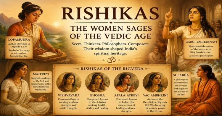 The Vedic age saw remarkable women sages, known as Rishikas, who composed hymns and shaped India's spiritual and philosophical heritage