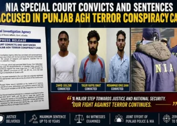 NIA Court sentences Zahid, Yasir, and Mohammad Idris in Punjab terror plot case