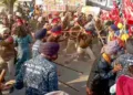 Police in AAP-Ruled state of Punjab lathi charge sit-in protesters