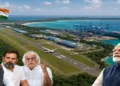 Rahul, Kharge and Jairam vs. India's Great Nicobar Vision (This is an AI generated image)