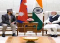 Chairman of the Rastriya Swatantra Party of Nepal Rabi Lamichhane meets PM Modi in New Delhi