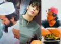 Chandni Qureshi (centre) and Ayush Malik before his conversion; the image on the left purportedly shows Ayush, now known as Mohammad Ali, offering namaz