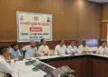 Press Conference organised by Janjati Suraksha Manch at the Press Club, Ranchi, National Convener Dr Raj Kishore Hansda