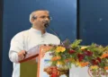 Atul Limaye Ji Sah Sarkaryavah, Rashtriya Swayamsevak Sangh while addressing a Pramukh Jan Gosthi Rashtriya at Raipur, Chhattisgarh