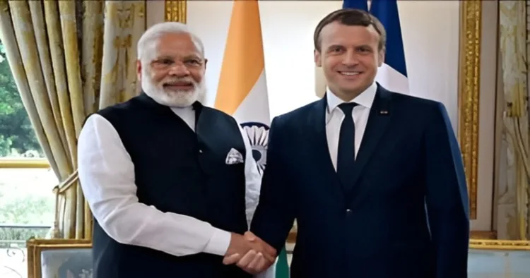 PM Narendra Modi and French President Emmanuel Macron
