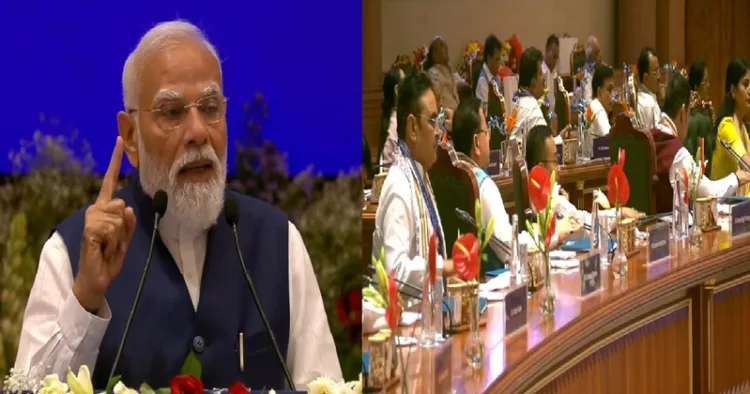 PM Narendra Modi addressing the NDA meeting