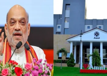 Union Home Minister Amit Shah (Left)