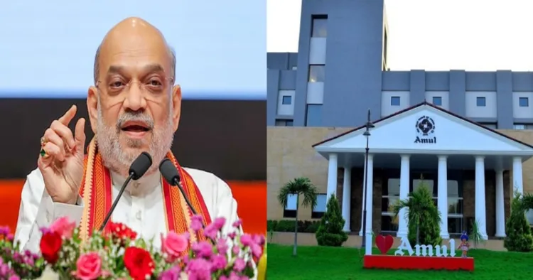 Union Home Minister Amit Shah (Left)