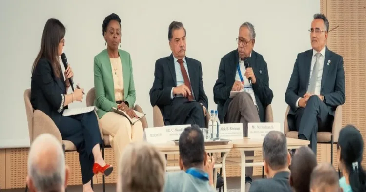 Surendran Bojji, All India Organising Secretary of the Bharatiya Mazdoor Sangh(BMS) speaking at Geneva