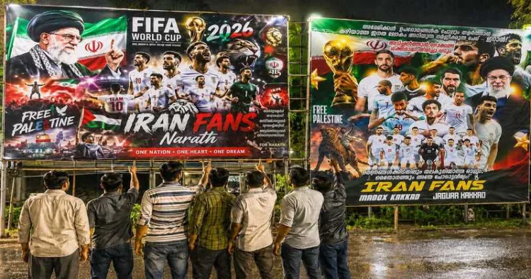 Iran-themed World Cup flexes in Narath, Kannur, featuring Ayatollah Khamenei and 'Free Palestine' messaging, have sparked debate over the intersection of football, religion and politics in Keralam